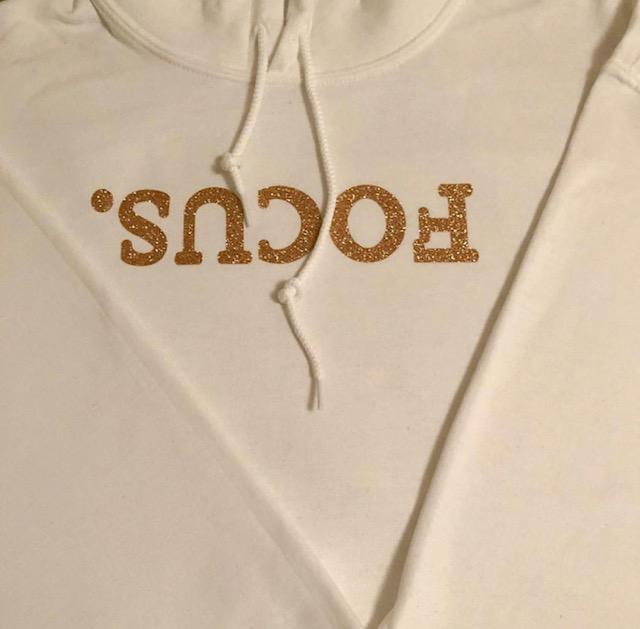 Encrusted Elevate & Focus. Hoodie